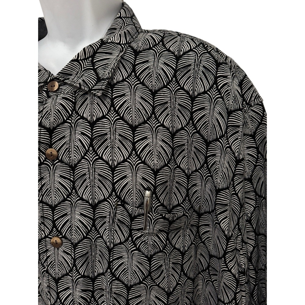 Tommy Bahama Veracruz Cay Mens Shirt 3XLB Performance MONSTERA TILES‎